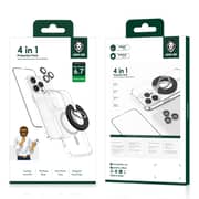 Green Lion 4-in-1 Bundle Protection Case Silver iPhone 14 Pro
