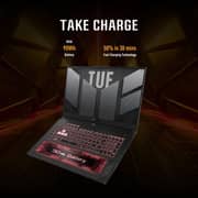 Asus TUF Gaming A15 Gaming (2023) Laptop - AMD Ryzen 7-7735HS / 15.6inch FHD / 512GB SSD / 16GB RAM / 8GB NVIDIA GeForce RTX 4060 Graphics / Windows 11 Home / English & Arabic Keyboard / Mecha grey / Middle East Version - [FA507NV-LP023W]