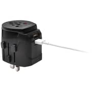 Kensington All in One Power Adapter Plug with Dual USB Ports - International