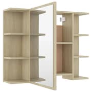 vidaXL Bathroom Mirror Cabinet Sonoma Oak 80x20.5x64 cm Engineered Wood