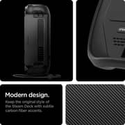 Spigen Rugged Armor for Steam Deck case cover with Wrist Strap - Matte Black