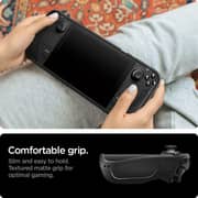 Spigen Rugged Armor for Steam Deck case cover with Wrist Strap - Matte Black