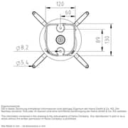 Hama Projector Ceiling Mount White