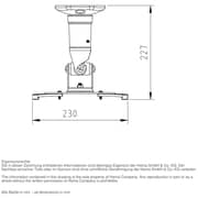 Hama Projector Ceiling Mount White