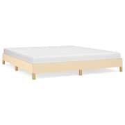 vidaXL Bed Frame Cream 180x200 cm 6FT Super King Fabric