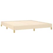 vidaXL Bed Frame Cream 180x200 cm 6FT Super King Fabric