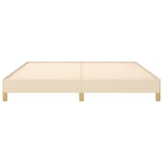 vidaXL Bed Frame Cream 180x200 cm 6FT Super King Fabric