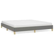 vidaXL Bed Frame Dark Grey 180x200 cm 6FT Super King Fabric
