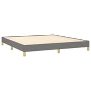 vidaXL Bed Frame Dark Grey 180x200 cm 6FT Super King Fabric