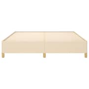 vidaXL Box Spring Bed Frame Cream 180x200 cm 6FT Super King Fabric