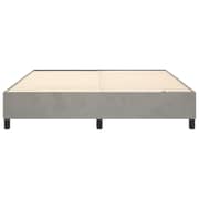 vidaXL Box Spring Bed Frame Light Grey 180x200 cm 6FT Super King Velvet