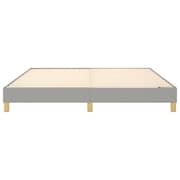 vidaXL Box Spring Bed Frame Light Grey 180x200 cm 6FT Super King Fabric
