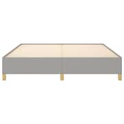 vidaXL Box Spring Bed Frame Light Grey 180x200 cm 6FT Super King Fabric