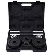 vidaXL 19 Piece Dumbbell Set 15 kg Cast Iron