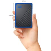 Western Digital My Passport Go External SSD USB 3.0 1TB Black With Cobalt Trim WDBMCG0010BBT-WESN