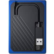 Western Digital My Passport Go External SSD USB 3.0 1TB Black With Cobalt Trim WDBMCG0010BBT-WESN