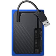 Western Digital My Passport Go External SSD USB 3.0 1TB Black With Cobalt Trim WDBMCG0010BBT-WESN