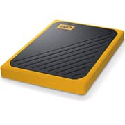Western Digital My Passport Go External SSD USB 3.0 1TB Black With Amber Trim WDBMCG0010BYT-WESN