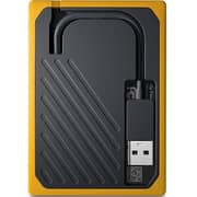 Western Digital My Passport Go External SSD USB 3.0 1TB Black With Amber Trim WDBMCG0010BYT-WESN