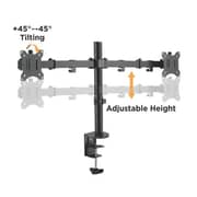 Stargold Dual Arm Monitor Desk Mount Stand for 17-32 Inch LCD LED Heavy Duty Gaming Monitor Stand Fully Adjustable Arms Hold 2 Screens