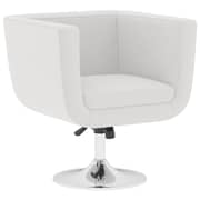 vidaXL Bar Stool White Faux Leather