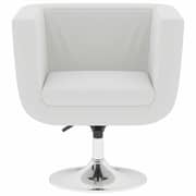 vidaXL Bar Stool White Faux Leather