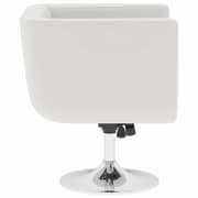 vidaXL Bar Stool White Faux Leather