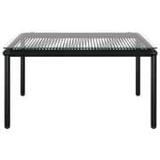 vidaXL 6 Piece Garden Lounge Set with Cushions Black PVC