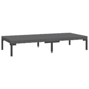vidaXL 7 Piece Garden Lounge Set with Cushions Poly Rattan Dark Grey