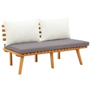 vidaXL 3 Piece Garden Lounge Set with Cushions Solid Acacia Wood