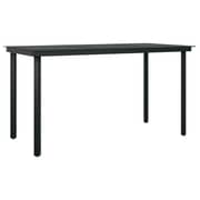 vidaXL 5 Piece Outdoor Dining Set Brown and Black