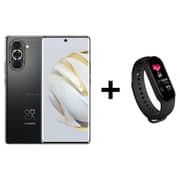 Huawei Nova 10 256GB Black 4G Smartphone + Mycandy Smart Fitness Tracker