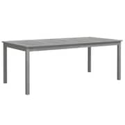 vidaXL 7 Piece Garden Dining Set Solid Wood Acacia Grey