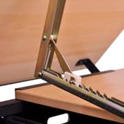 vidaXL Two Drawers Tiltable Tabletop Drawing Table with Stool
