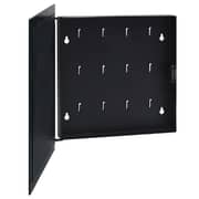 vidaXL Key Box with Magnetic Board Black 35x35x5.5 cm