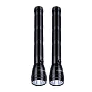 STARGOLD 2in1 Waterproof Rechargeable LED Flashlight Aircraft Aluminum Body 4000mah Li-Ion Battery Black