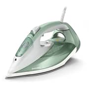 Philips 2600W Steam Iron, SteamGlide Plus Soleplate, Anti-Drip, Green/Gray - DST7012/76
