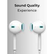 Glassology Stereo Wired In-Ear Headphones with Mic 3.5mm - Black