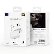 سماعة اذن لاسلكية WIWU Airbuds Pro 2F بخاصية الغاء الضجيج - ابيض
