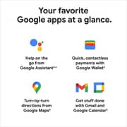 ساعة يد ذكية مع تطبيق فيتبت موديل GQF4C GA03182-DE من جوجل بيكسل، لون فضي