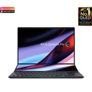 Asus Zenbook Pro 14 Duo OLED UX8402 (2023) Laptop - 13th Gen / Intel Core i9-13900H / 14.5inch 2.8K / 1TB SSD / 32GB RAM / 8GB NVIDIA GeForce RTX 4060 Graphics / Win 11 Home / English & Arabic Keyboard / Black / Middle East Version - [UX8402VV-OLEDI9TB]