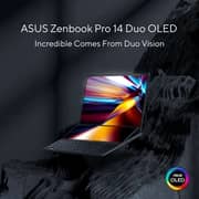 Asus Zenbook Pro 14 Duo OLED UX8402 (2023) Laptop - 13th Gen / Intel Core i9-13900H / 14.5inch 2.8K / 1TB SSD / 32GB RAM / 8GB NVIDIA GeForce RTX 4060 Graphics / Win 11 Home / English & Arabic Keyboard / Black / Middle East Version - [UX8402VV-OLEDI9TB]