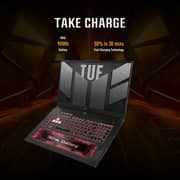 Asus TUF Gaming A15 Gaming (2023) Laptop - AMD Ryzen 9-7940HS / 15.6inch FHD / 1TB SSD / 16GB RAM / 8GB NVIDIA GeForce RTX 4070 Graphics / Windows 11 Home / English & Arabic Keyboard / Mecha Gray / Middle East Version - [FA507XI-LP018W]