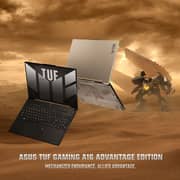 Asus TUF Gaming A16 Advantage Edition Gaming (2023) Laptop - AMD Ryzen 7-7735HS / 16inch WUXGA / 512GB SSD / 16GB RAM / 8GB AMD Radeon RX 7600S Graphics / Windows 11 Home / English & Arabic Keyboard / Sandstorm / Middle East Version - [FA617NS-N3085W]
