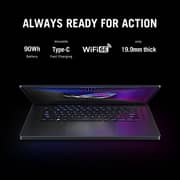 Asus ROG Zephyrus G16 Gaming (2022) Laptop - 12th Gen / Intel Core i7-12700H / 16inch WQXGA / 1TB SSD / 16GB RAM / 8GB NVIDIA GeForce RTX 4060 Graphics / Windows 11 Home / English & Arabic Keyboard / Eclipse Gray / Middle East Version - [GU603ZV-N4014W]