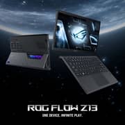 Asus ROG Flow Z13 Gaming (2023) Laptop - 13th Gen / Intel Core i9-13900H / 13.4inch WQXGA / 1TB SSD / 16GB RAM / 6GB NVIDIA GeForce RTX 4050 Graphics / Windows 11 Home / English & Arabic Keyboard / Black / Middle East Version - [GZ301VU-MU006W]