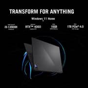 Asus ROG Flow X16 Gaming (2023) Laptop - 13th Gen / Intel Core i9-13900H / 16inch WQXGA / 1TB SSD / 16GB RAM / 8GB NVIDIA GeForce RTX 4060 Graphics / Windows 11 Home / English & Arabic Keyboard / Off Black / Middle East Version - [GV601VV-NL030W]