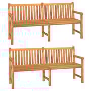 vidaXL 5 Piece Garden Dining Set Solid Wood Teak