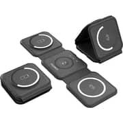 Choetech 3-in-1 Foldable Magnetic Wireless Charger Black