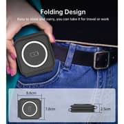 Choetech 3-in-1 Foldable Magnetic Wireless Charger Black